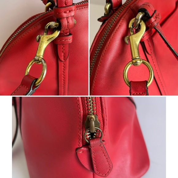 Coach F25671 Peyton Cora Dome pink Leather Handbag Shoulder Bag Satchel - Picture 4 of 9